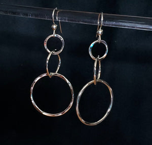 Tri-Circle Earrings