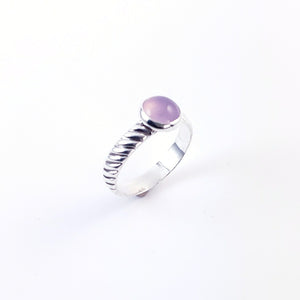 Lavender Chalcedony Ring