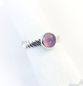 Lavender Chalcedony Ring