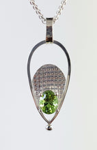 Load image into Gallery viewer, Peridot Silver Pendant