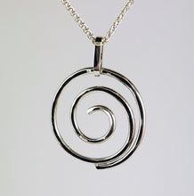 Load image into Gallery viewer, Sterling Silver Spiral Pendant